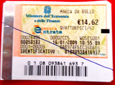 16 Genn 2009 SPLENDIDA  1 MARCA  da BOLLO  da ( Euro 14,62 ) USATA ct.268. 2009
