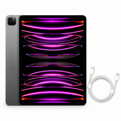 Apple iPad Pro 12,9'' 6. Gen 2022 512GB WiFi Spacegrau Bat.100%  inkl.Ladekabel