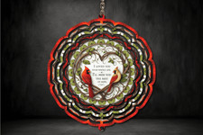 Cardinal Memorial Hanging Wind Spinner.