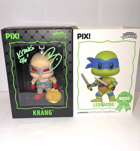 Thrilljoy Pix Super Chase Leonardo- Krang Inside 1 Of 96 Signed By Mariotti