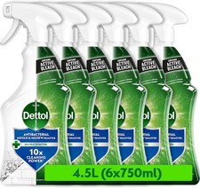 Dettol, Mould Remover, 4.5L (750ml x6) Bathroom Cleaner, Contains Bleach, Limes 6.44 per litre