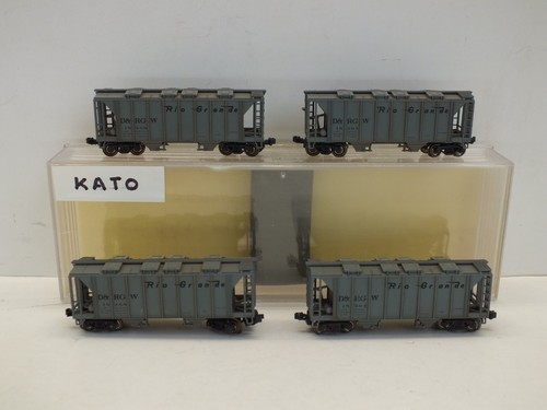 Spur N KATO 38-0110 70T X4 GEDECKTER BUNKER DRGW ALLES TOP VERPACKT (N111) | Zustand: Used