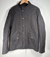 Barbour Powell Quilt Jacket Mens Large Black See Description