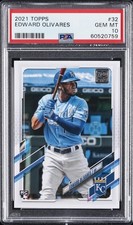2021 TOPPS #32 EDWARD OLIVARES ROOKIE RC PSA 10