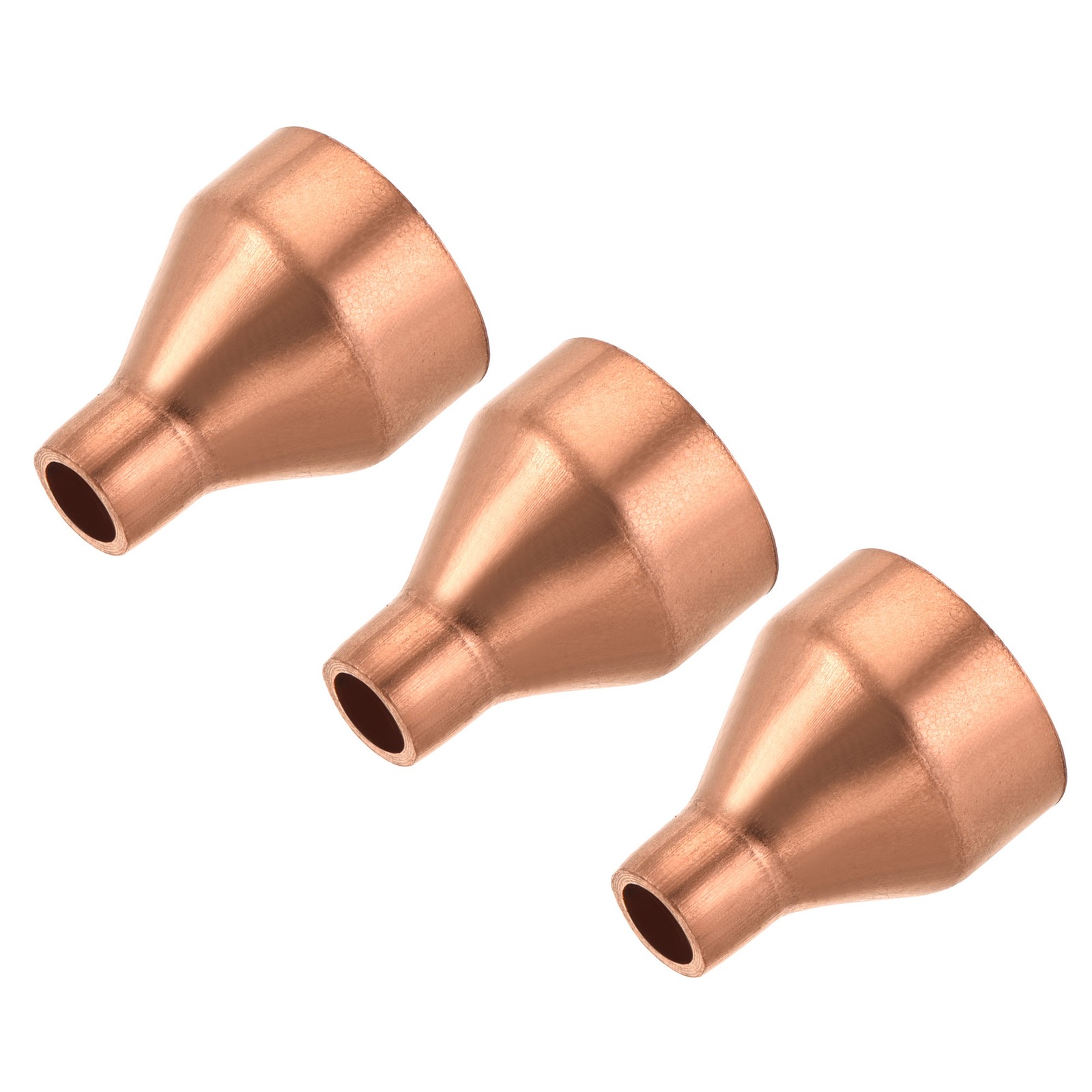Copper Reducing Coupling Fitting with Sweat End 1/4 x 3/4 Inch ID 3 Pack