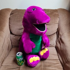 Lyons 26" Jumbo BARNEY The Purple Dinosaur 1993 Plush Stuffed Animal Toy