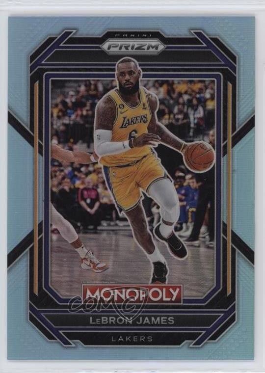 2022-23 Panini Prizm Monopoly Light Blue Prizm 94/199 LeBron James #40 4f5