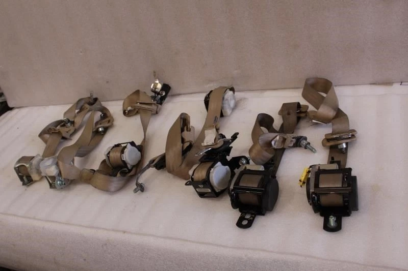 Honda Odyssey 2007 juego de cinturón de seguridad delantero trasero 7 piezas beige Foto 3 de 4