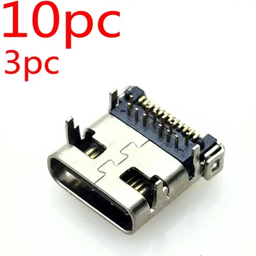 Type C 24Pin Female Socket SMD DIP USB 3.1 Connector PCB DIY Charging Adapters