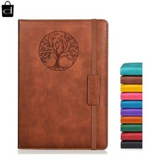 Lined Journal Notebook 365 Pages, A5 Leather Journals for Writing Women  Men, H