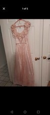 Fancy Pink Dress For Prom Or Wedding Size 13/14