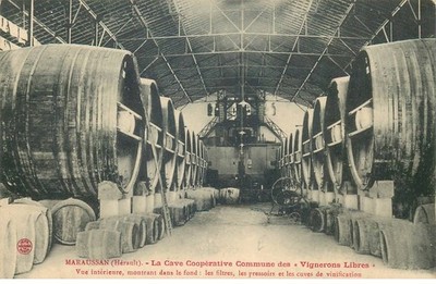 HERAULT MARAUSSAN La cave cooperative commun des '' vignerons libre ''