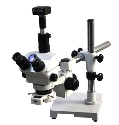 Long Working  Stereo 1:8.5 Zoom Microscope 10-90x w Boom XYZ 10MP USB PC Camera