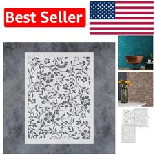 Stencil da parete fiorito 12x16 di alta qualità - crea facilmente bellissime decorazioni per la casa