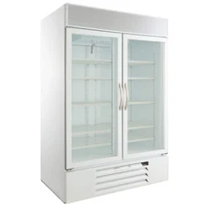 Beverage-Air MMR49HC-1-W MarketMax 52" White Refrigerated Glass Door Merchandise