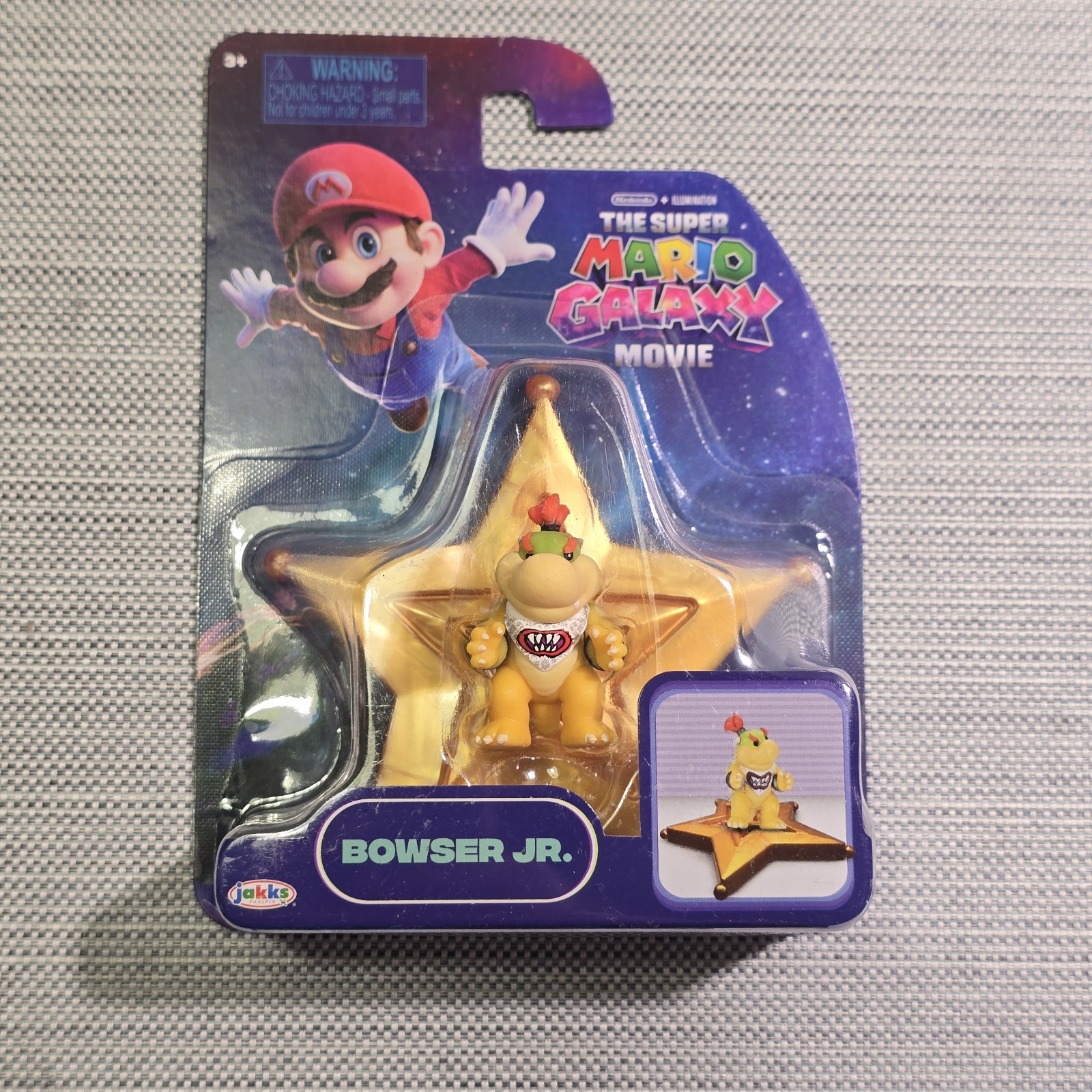Super Mario Galaxy Movie Mini Figure With Star Launcher - Bowser Jr.