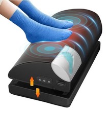 Foot Rest for Under Desk, Heated Foot Stool with Vibration Massage, OPEN BOX