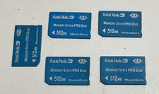 5x SanDisk Memory Stick PRO 512MB for Sony Cyber-shot PSP Camera Genuine