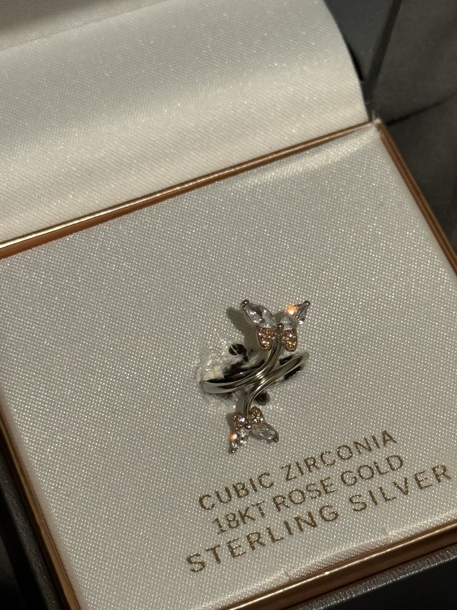 Engagement Ring Butterfly Ring Kohls Rings At Khols Cubic Zirconia