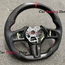 Volante in fibra di carbonio nuovo per Infiniti Q50 Q60 18-21 con pelle