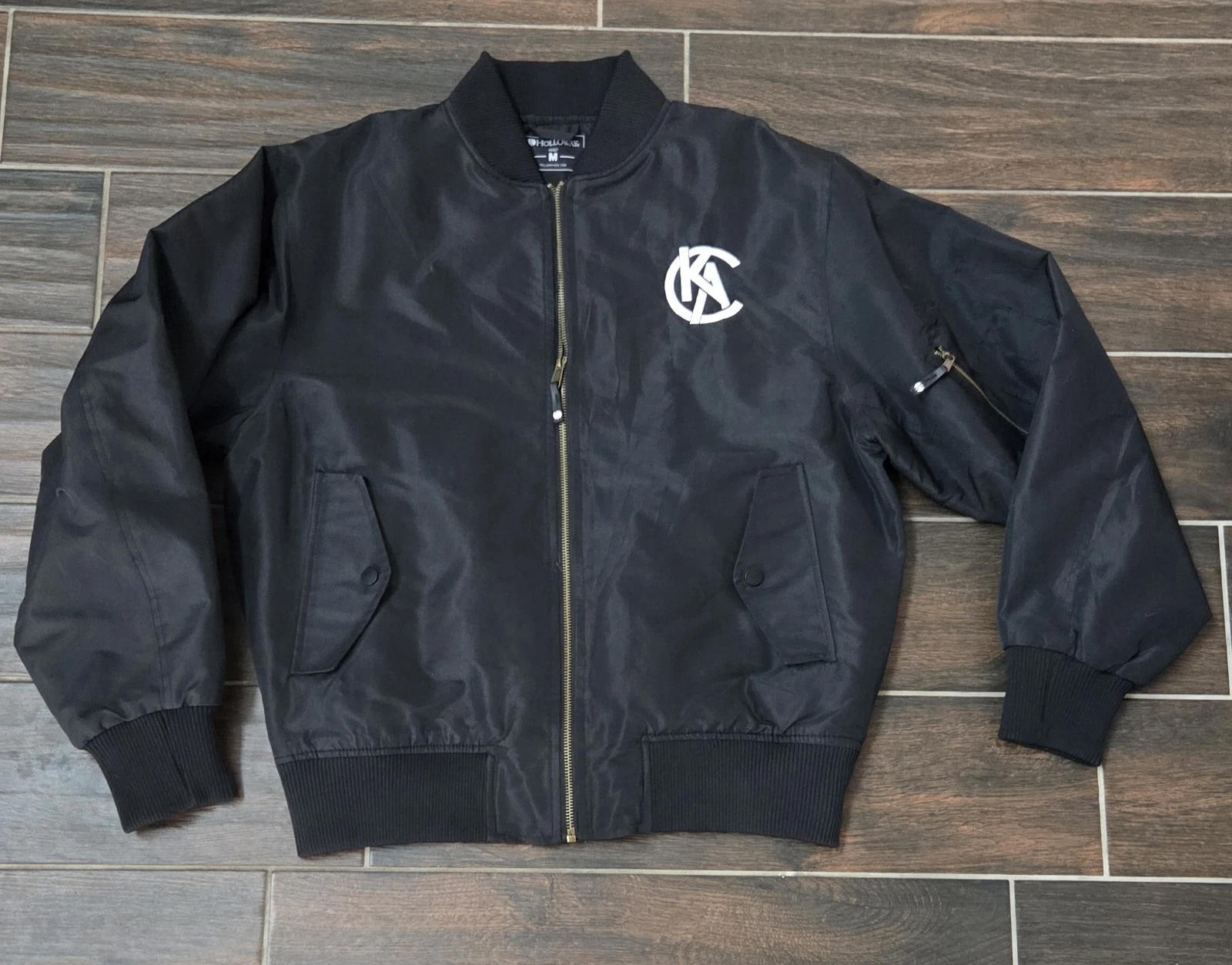 Holloway Black Bomber Jacket Size Adult M " KEEPING ATHLANTA'S CULTURE" Black