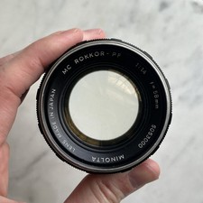 Minolta MC ROKKOR-PF 58mm F/1.4 Prime Lens MC MD Mount 35mm Film Camera