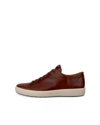ECCO Mens Soft 7 Premier Sneaker Cognac Brown 470794 Shoes EU 40 Size 6 - 6.5 US