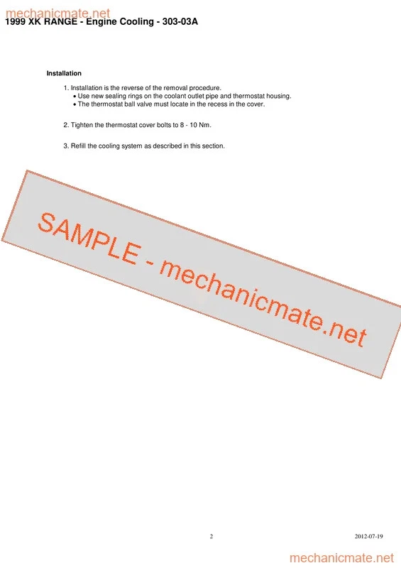 Jaguar Xk8 Xkr X100 Workshop, Service and Repair Manual (1996-2006) - Image 3 of 3