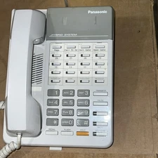 Panasonic Kx-T7020 Hybrid System Corded Telephone - White