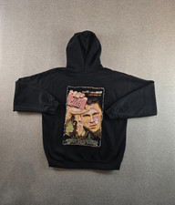 Fight Club x Vendetta Archive Tapestry Hoodie Mens Large Black Woven Sweatshirt