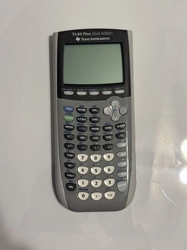 Texas Instruments TI-84 Plus Silver Edition Calculator, No Cover, Tested Working