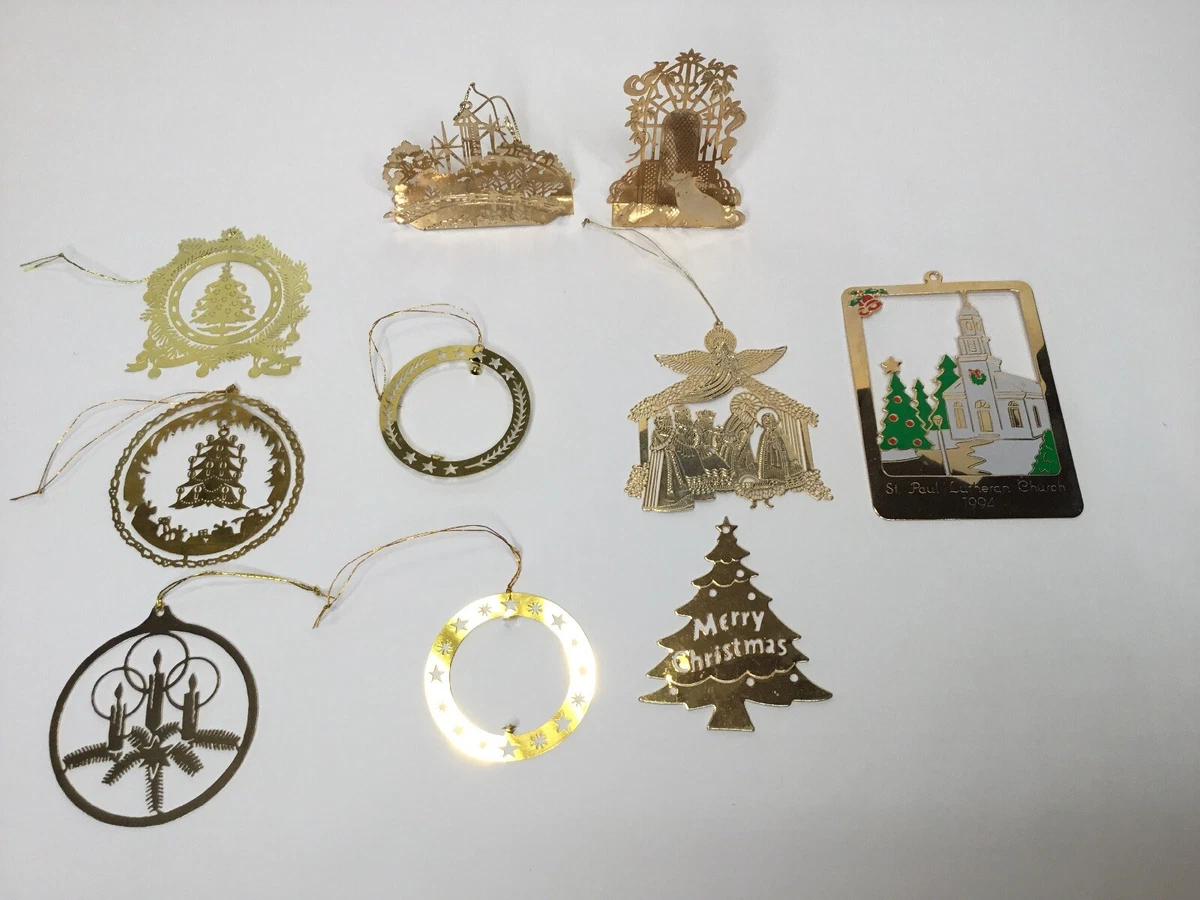 Brass best sale christmas ornaments