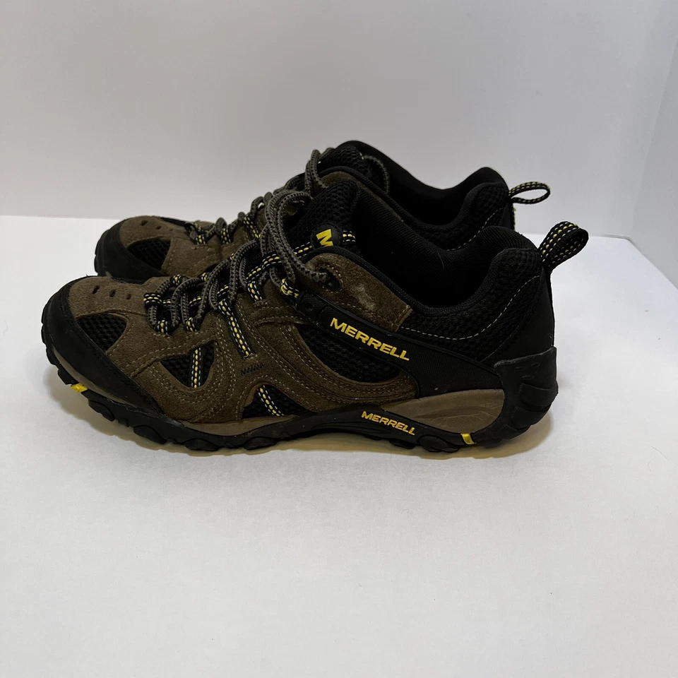 Zapato Merrell Boulder Performance Senderismo Trail Gamuza Amarillo Hombre US 10 UK 9.5 Foto 3 de 4