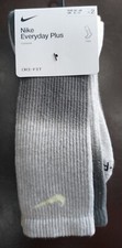 Nike Everyday Plus Dri-Fit Crew Socks 2 Pairs EU Size 42-46 Mens Size L NEW