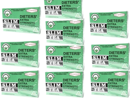 10 x 15 Tea Bags (150 bags) NUTRI-LEAF Dieters' Herbal Slim Tea   Extra Strength