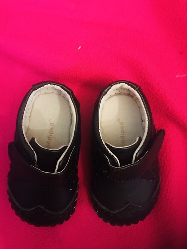 Pediped Ashton Baby Toddler Leather Black Shoes 6-12 months - Picture 3 of 6