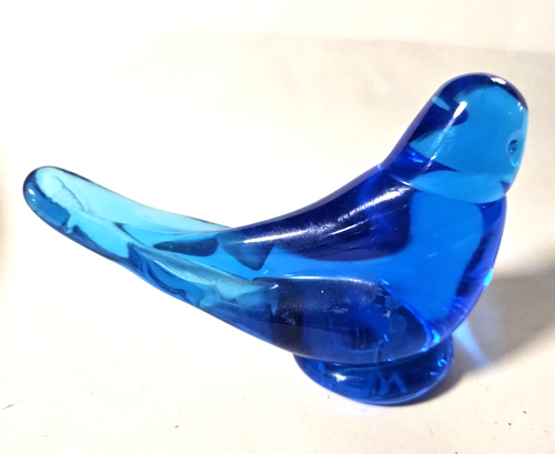 Vintage 1988 Bluebird of Happiness Kunst Glas Figur Phoenix Studios 4,5" Ron Ray - Bild 2 von 6
