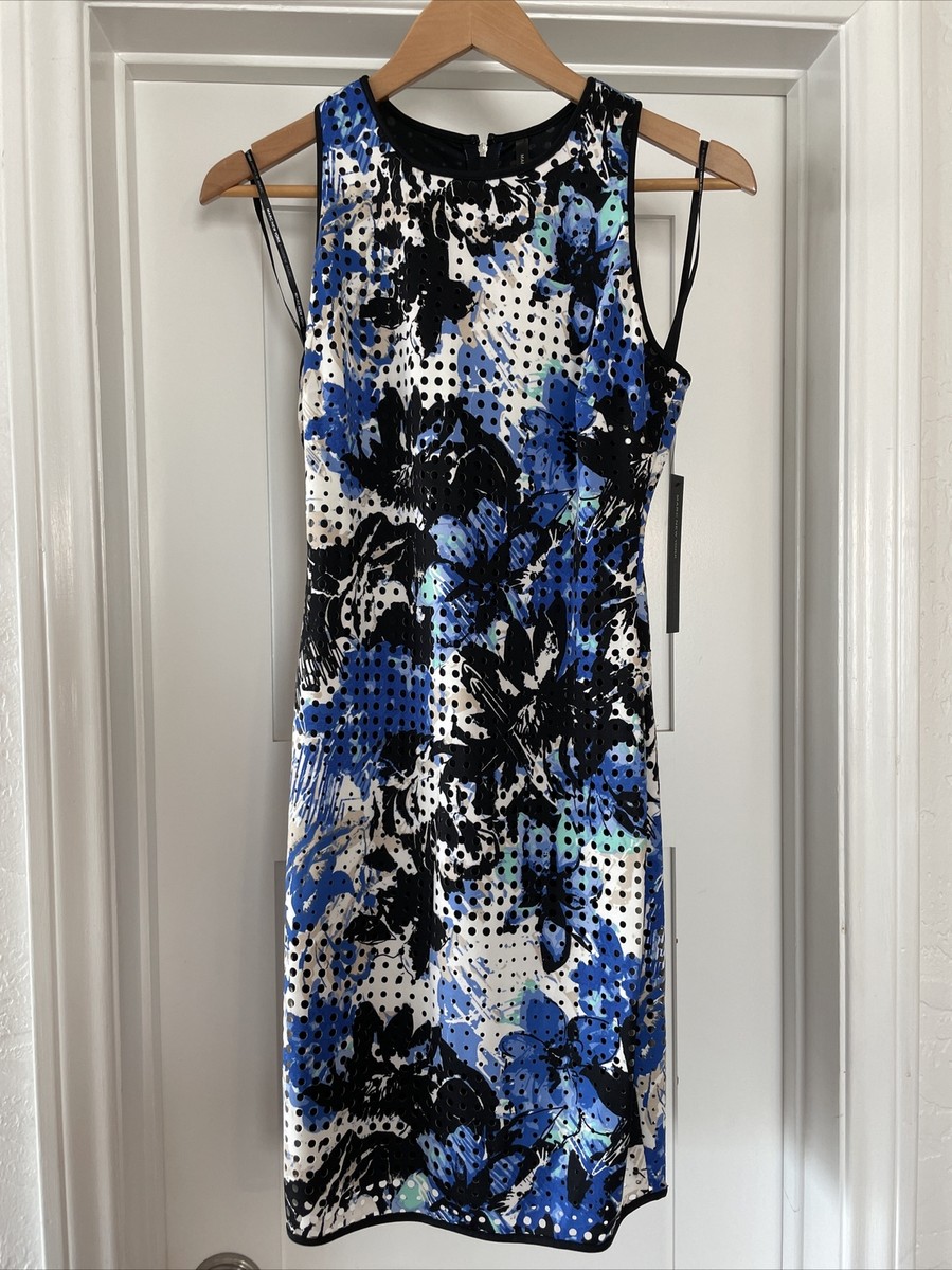 blue and white floral bodycon dress Tie Floral Bodycon Dress In DEEP BLUE