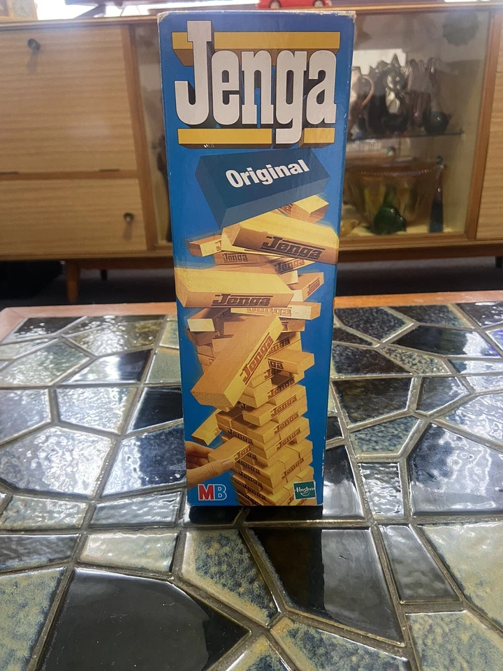 Jenga Original Game Wooden Building Blocks Stacking Game Hasbro MB NOS 2000 - Image 2 of 4