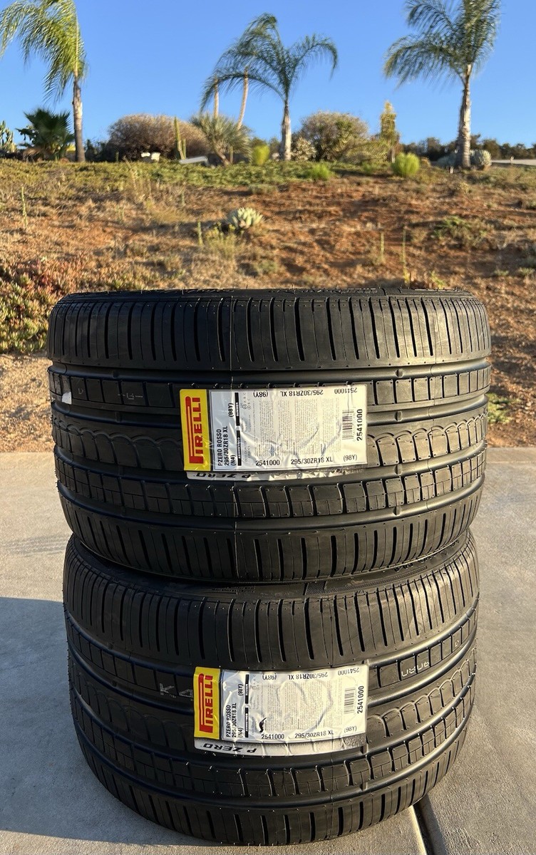 Set of TWO NEW 295/30ZR18 Pirelli P Zero Rosso N4 Porsche 911