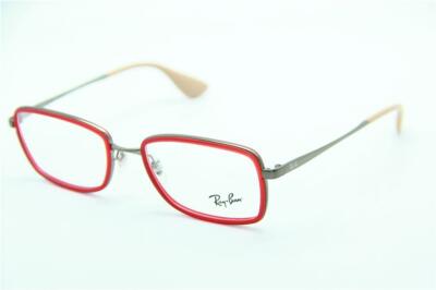 NEW RAY-BAN RB 6336 2856 RED AUTHENTIC FRAMES EYEGLASSES RB6336 53-18