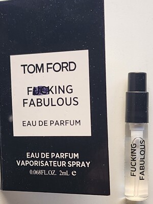 TOM FORD F**CKING FABULOUS SAMPLE VAPORISATEUR SPRAY 2ML NEW UNISEX
