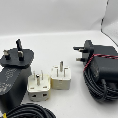 (2) HTC Valve Base Station Lighthouse Power Supply Cable W/ North American Adapt - Picture 2 of 3