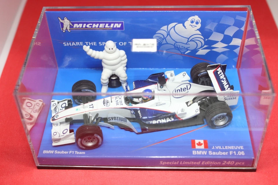 1/43 Bmw Sauber F1.06 (2006) - #17 J. Villeneuve - MINICHAMPS - Immagine 2 di 3