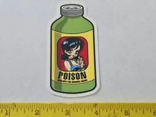 VTG HOOK UPS BOTTLE OF POISON DEATH POTION JIM JONES NOS SKATEBOARD DECK STICKER