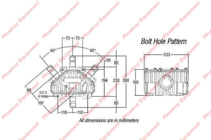 Splitter Gearbox for John Deere Rotary Cutter CX15 CX20 HX15 HX20