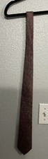 Marc Anthony Business Fashion Tie For Men Burgundy Paisley New