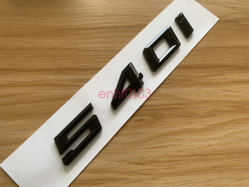 Gloss Black 3D ABS Letters Trunk 540i Emblem Rear Badge for BMW 2017-2022 540i - Image 3 of 4