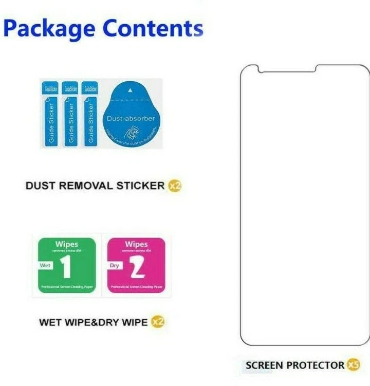 3-Pack For LG Stylo 5 / 5Plus Premium Screen Protector Clear 9H Tempered Glass - Image 2 of 4