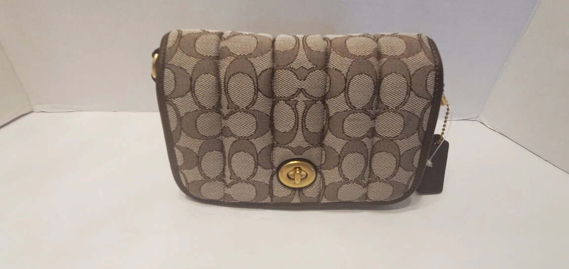 COACH Originals Puffy Quilted Dinky Cross Body Bag in Gray